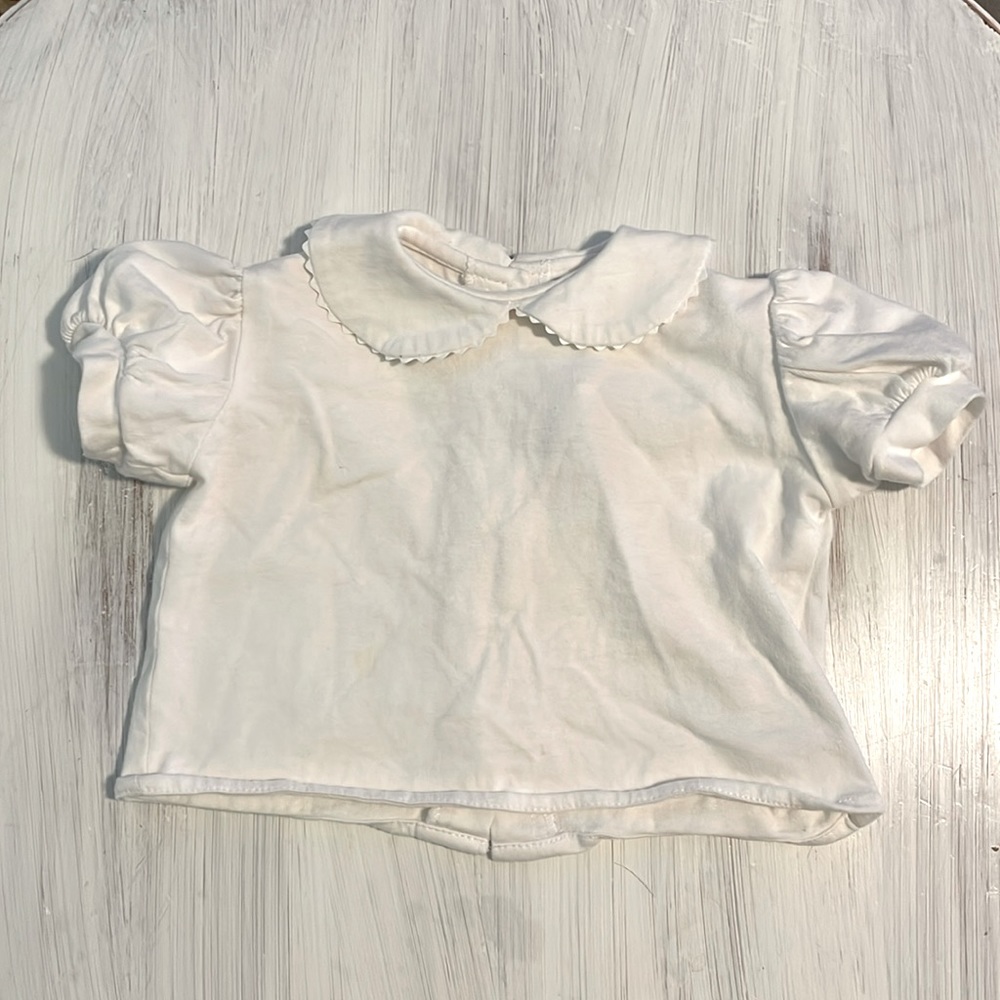 💚5/$25💚 White Puff Sleeve Shirt with Peter Pan Collar